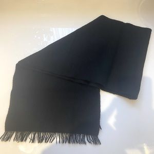 Black Cashmere and Wool Blend Scarf